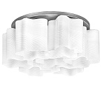 802071 Люстра NUBI ONDOSO 7х40W E27 ХРОМ/БЕЛЫЙ ПОЛОСАТЫЙ 802071 Люстра NUBI ONDOSO 7х40W E27 ХРОМ/БЕЛЫЙ ПОЛОСАТЫЙ