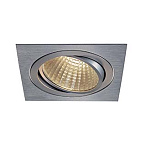 114296, NEW TRIA 150 SQUARE CS ���������� SLV ������������ 29�� � �� � LED 3000�, 2500��, 30�, 1-10�, �.��������