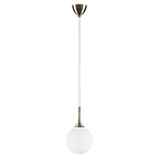 813021 (MD5086-1EB)  ������ GLOBO 1�40W  E14 electroplating bronze/white