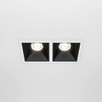 Встраиваемый светильник Maytoni Alfa LED 4000K 2x10Вт 36° DL043-02-10W4K-SQ-WB Встраиваемый светильник Maytoni Alfa LED 4000K 2x10Вт 36° DL043-02-10W4K-SQ-WB