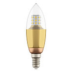 940522 ����� LED 220V C35 E14 7W=70W 460LM 60G CL/GD 3000K 20000H