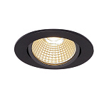 114380, NEW TRIA 68 LED ROUND SET ���������� SLV � COB LED 9�� (12��), 3000�, 775lm, 38�, � ��. �������, ������