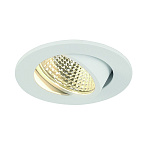113951, NEW TRIA LED DL ROUND SET, ���������� SLV � COB LED 3��, 3000K, 38�, 300lm, � ������ �������, �����
