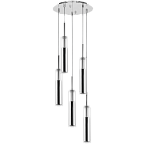 756054 (MD6913-5A) Люстра CILINO 5х40W GU10 CHROME 756054 (MD6913-5A) Люстра CILINO 5х40W GU10 CHROME