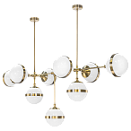 813191 (MC1803-9EB) ������ GLOBO 9�40W  E14 electroplating bronze/white