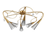 Люстра Lightstar AEREO 6х25W G9 gold foil арт. 711063 Люстра Lightstar AEREO 6х25W G9 gold foil арт. 711063