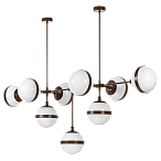 813197 (MC1803-9BL) ������ GLOBO 9�40W  E14 umber/white