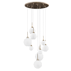 813093 (MD5081A-9GL) Люстра GLOBO 9х40W E14 champagne gold/white 813093 (MD5081A-9GL) Люстра GLOBO 9х40W E14 champagne gold/white
